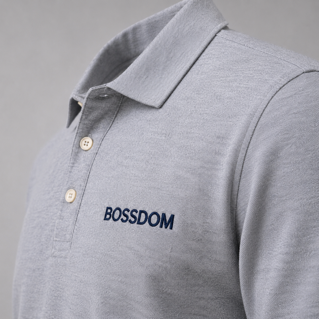 BOSSDOM - Customizable Polo Shirt (HONEYCOMB PIQUE)