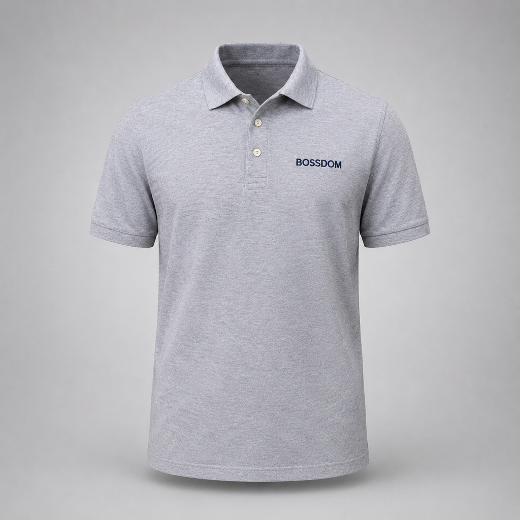 BOSSDOM - Customizable Polo Shirt (HONEYCOMB PIQUE)