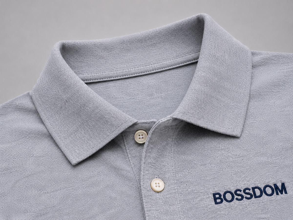 BOSSDOM - Customizable Polo Shirt (HONEYCOMB PIQUE)