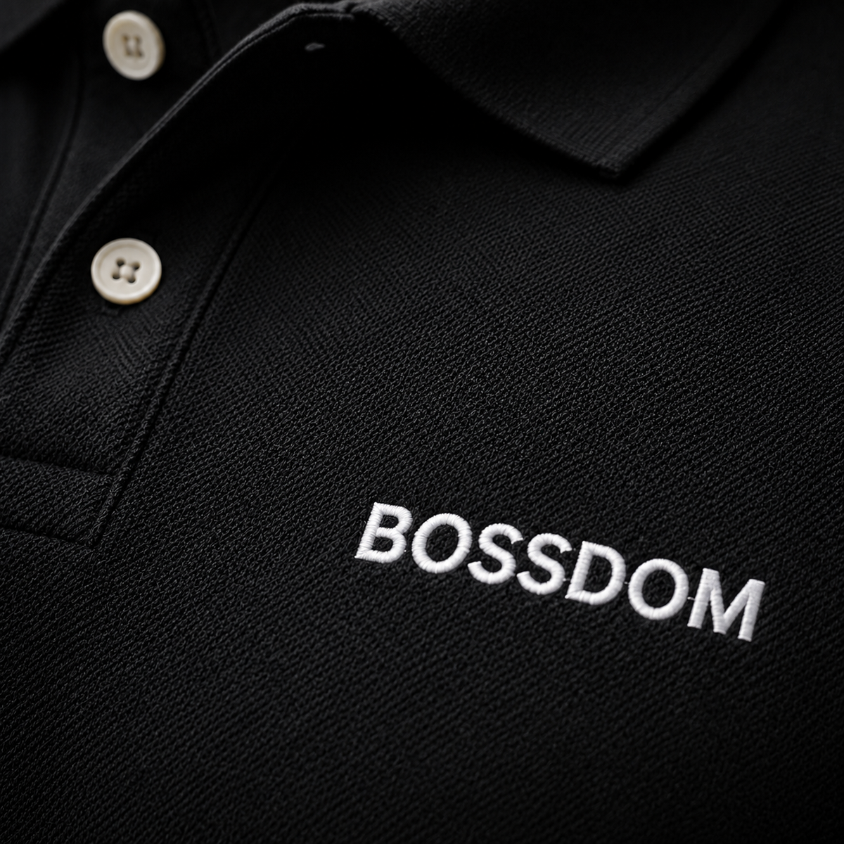 BOSSDOM - Customizable Polo Shirt (HONEYCOMB PIQUE)