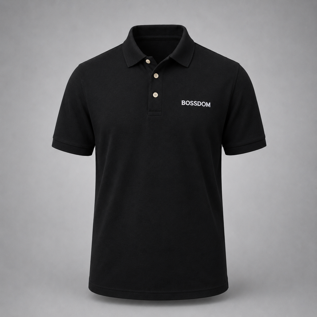 BOSSDOM - Customizable Polo Shirt (HONEYCOMB PIQUE)