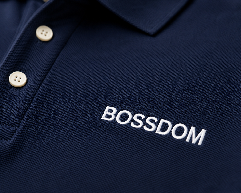 BOSSDOM - Customizable Polo Shirt (HONEYCOMB PIQUE)