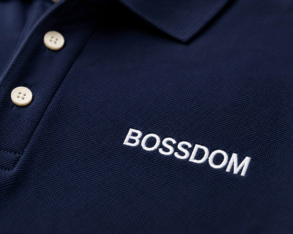 BOSSDOM - Customizable Polo Shirt (HONEYCOMB PIQUE)