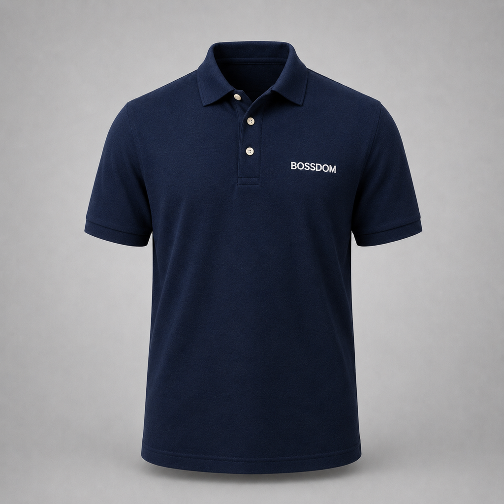 BOSSDOM - Customizable Polo Shirt (HONEYCOMB PIQUE)