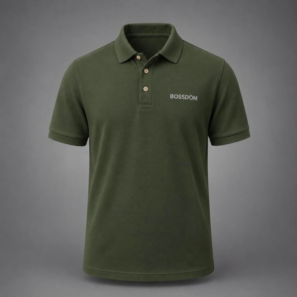 BOSSDOM - Customizable Polo Shirt (HONEYCOMB PIQUE)